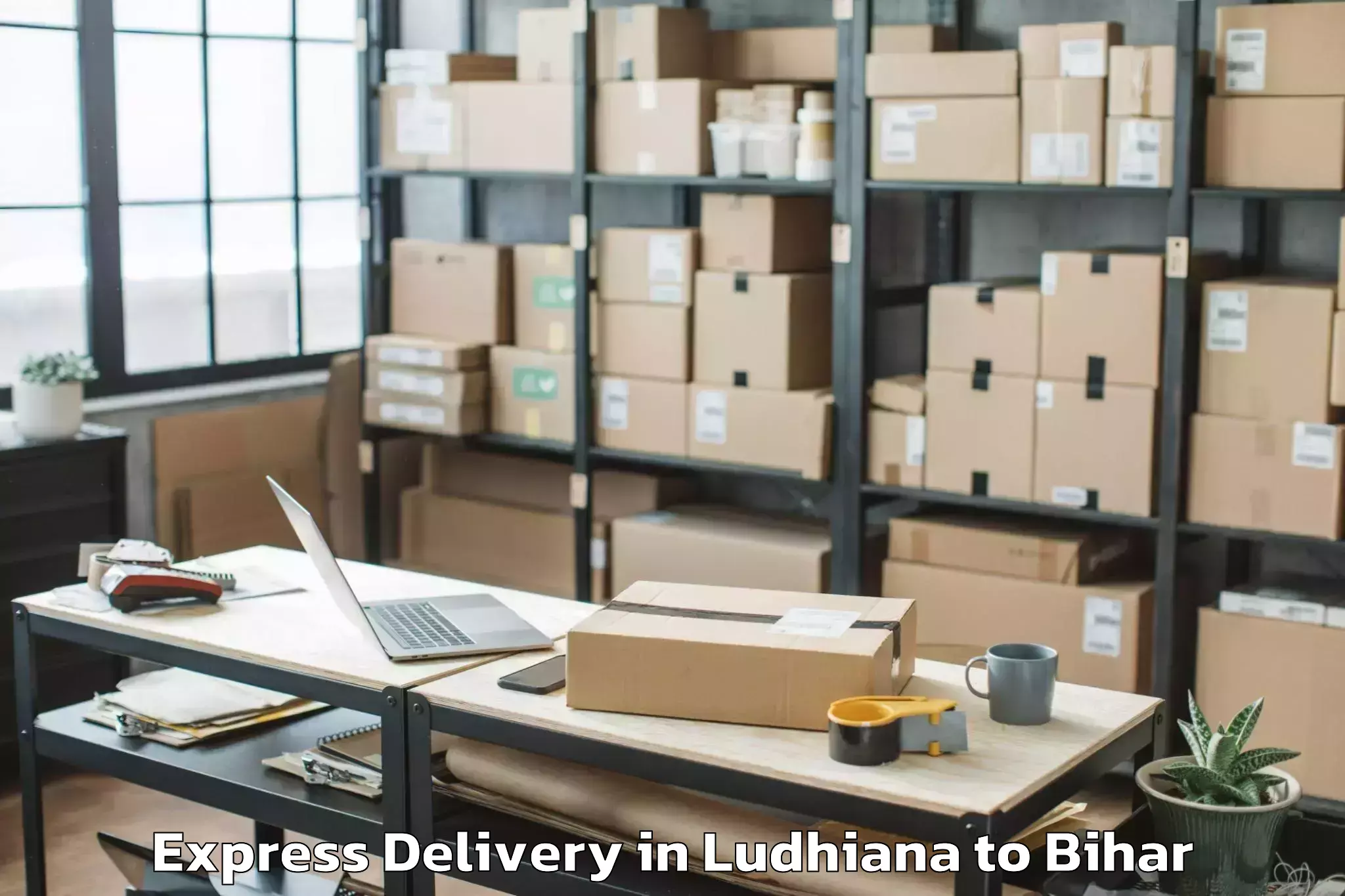 Quality Ludhiana to Lalit Narayan Mithila Universi Express Delivery